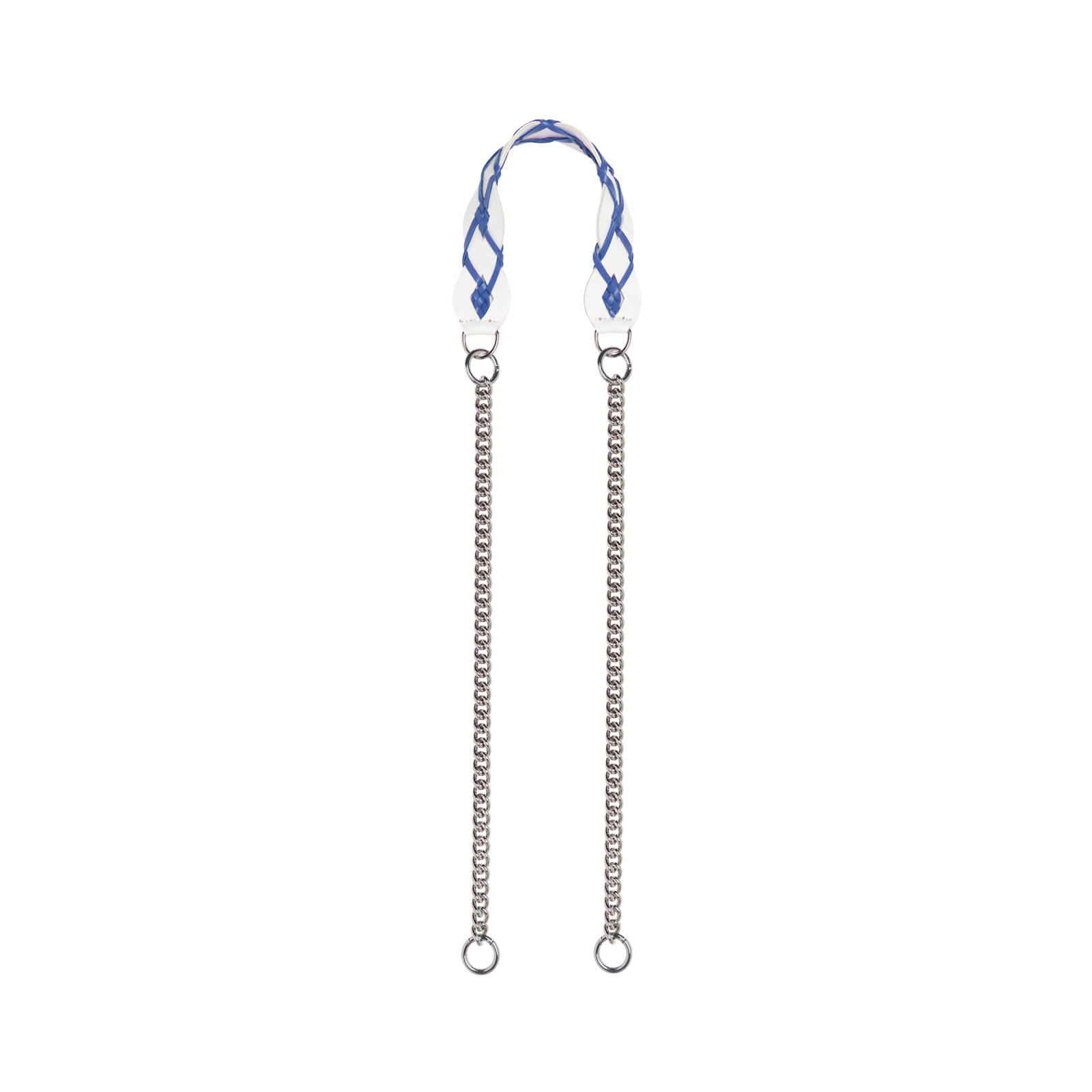 Handles Long Chain with Round Snap Hooks Saffiano Eco Leather