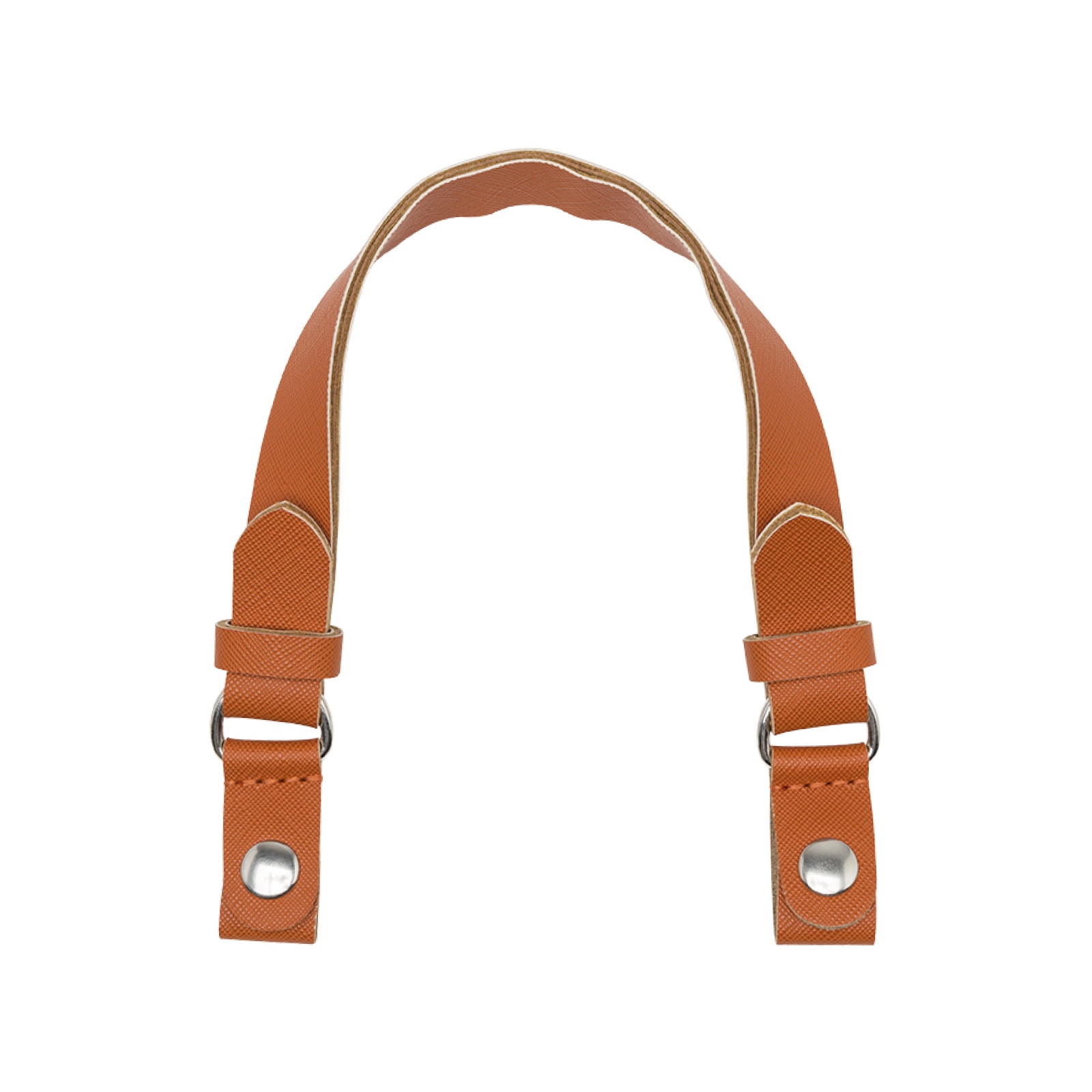 Handles Short Flat with Clip Saffiano Eco Leather