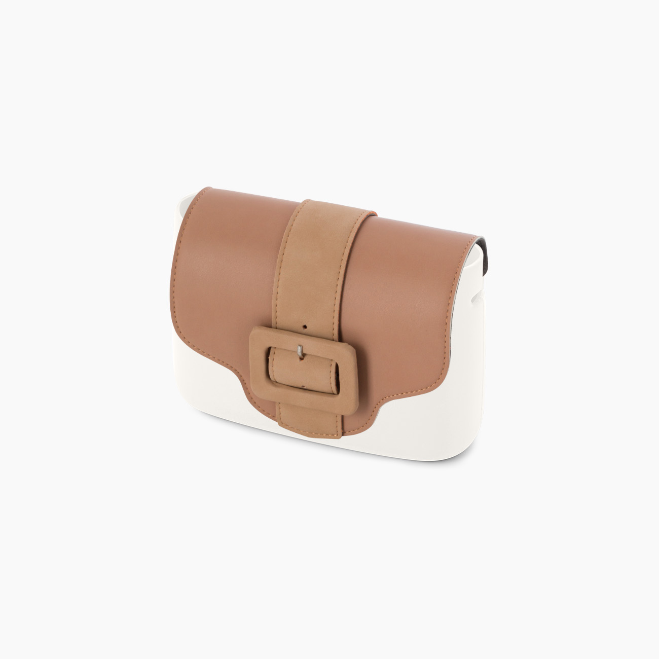 O Pocket Flap with Buckle Suede Eco Leather