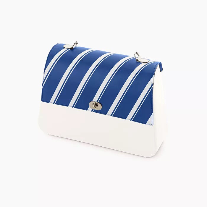 O Bag Queen Flap with Pocket Active Stripes Eco Leather