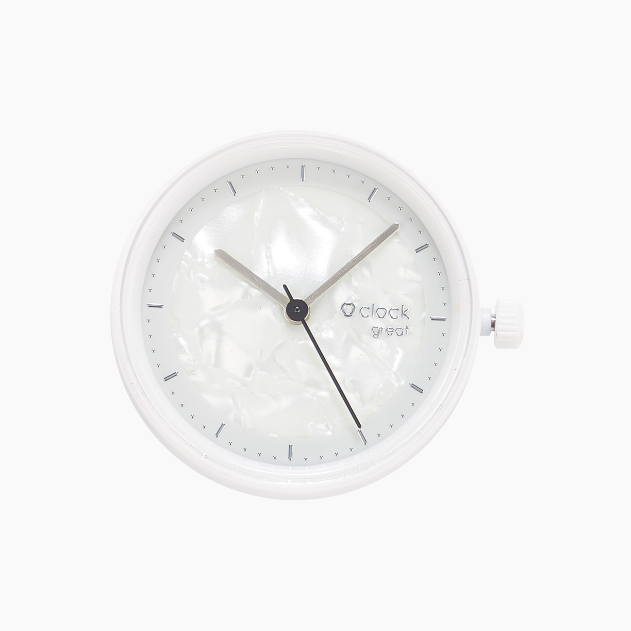 O Clock Great Dial Circle Mother of Pearl – Silver