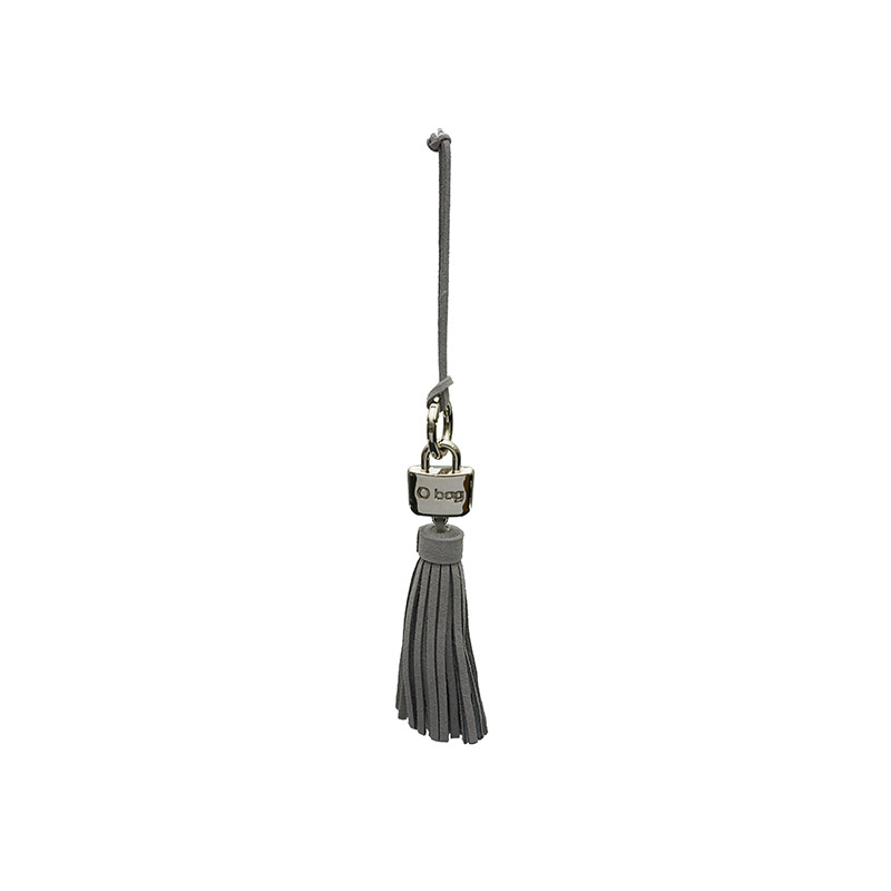 Bag Accessory Pendant Tassel Eco Suede with Charm