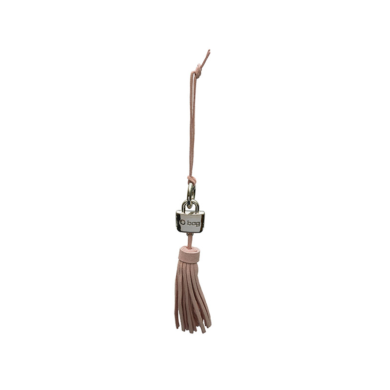 Bag Accessory Pendant Tassel Eco Suede with Charm