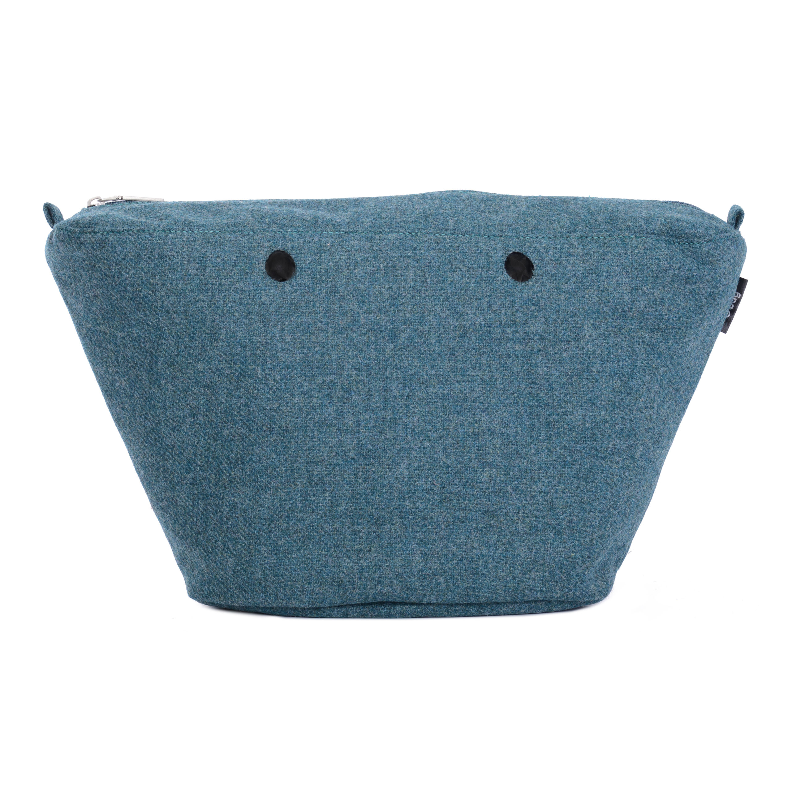 O Bag Knit Insert Zip Up United Tweed Fabric