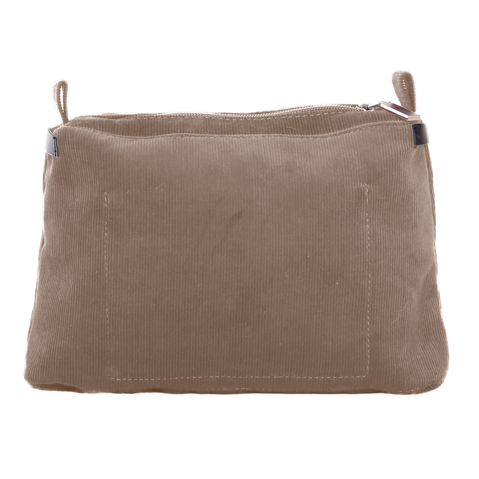 O Bag Glam Insert Zip Up Cotton Corduroy Fabric