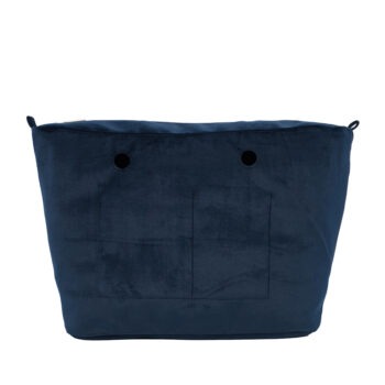 O Bag Urban Insert Zip Up Solid Colour Microfibre Blue