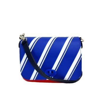 Complete Bag | O Pocket Red with Bluette Active Flap & Navy Blue Shoulder Strap