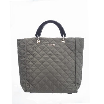 Complete Bag | O Market Quilted Military with Black Plex Short Handles