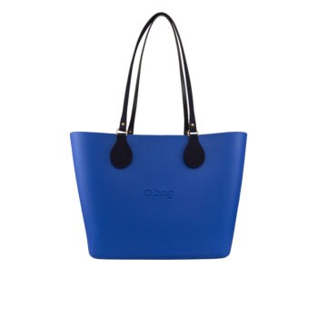 O Bag Urban Maya Blue with Navy Blue Canvas Insert Navy Blue Long Handles BAGCR033PCS031910003