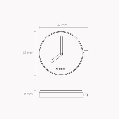 O Clock Dial Mirror Size 500x500 - O Clock Dial Graphic