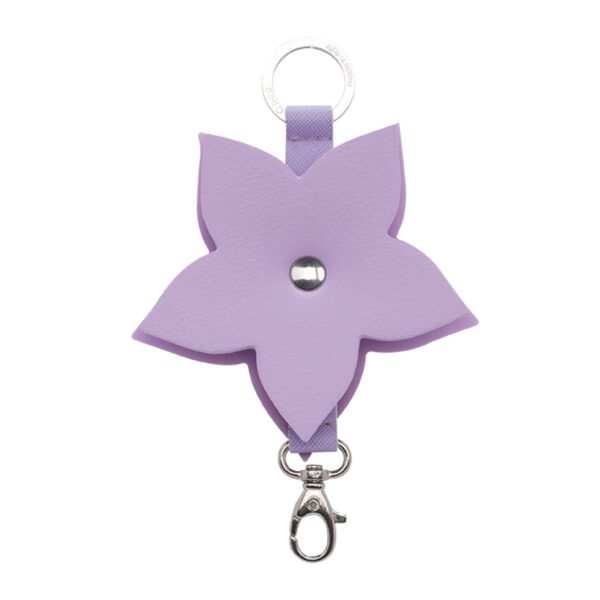 Bag Accessory Keyholder with Lily Flower PVC + EVA Compound
