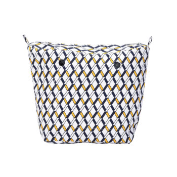 O Bag Insert Zip Up New York Rhombus Fabric
