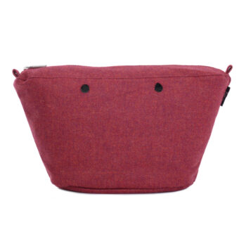 O Bag Knit Mini Insert Zip Up United Tweed Fabric