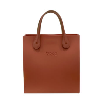 Complete Bag | O Square Terracotta with Terracotta Short Raindrop & Shoulder Strap
