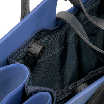Complete Bag | O Square Cobalt with Navy Blue Short Raindrop & Shoulder Strap